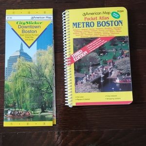Vintage Metro Boston Pocket Atlas & City Slicker
